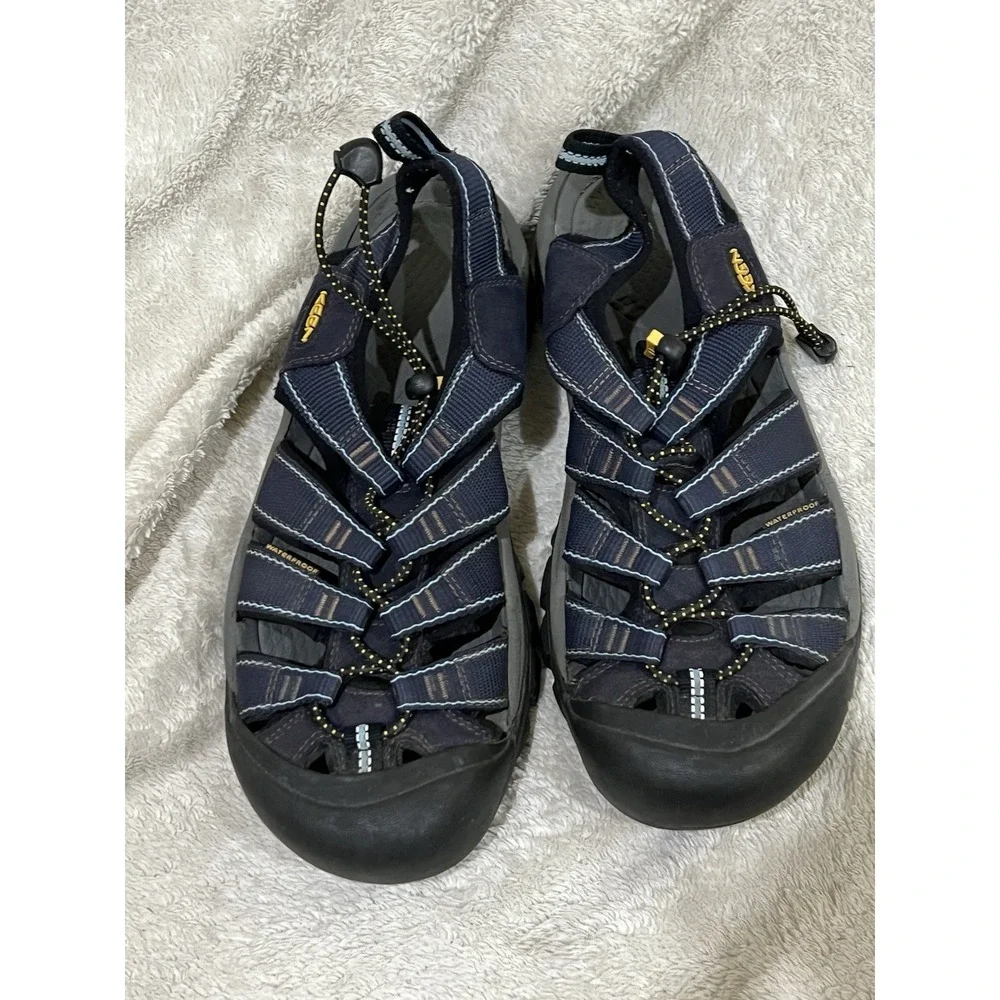 KEEN Newport H2 Closed Toe Water Sandals‎ Men Blue Waterproof Hiking Beach